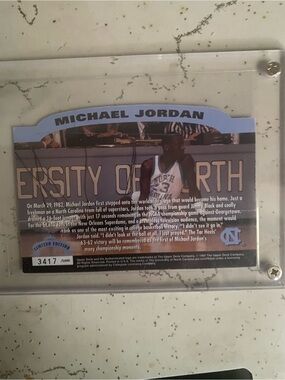 Micheal Jordan numbered to 5000 limited edition upper deck